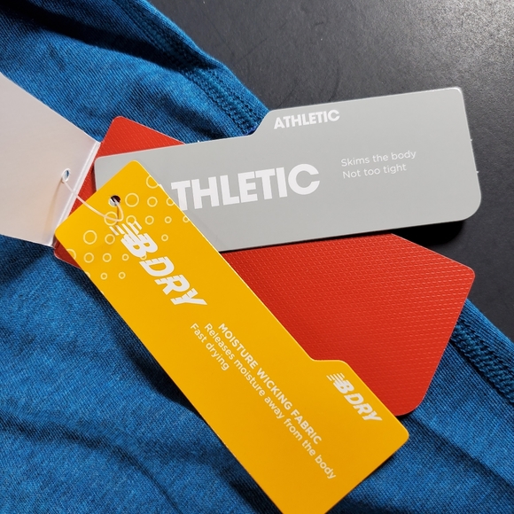 New Balance Women's XL Heather Tech Racerback Teal Blue Tank Top NWT - Picture 6 of 8